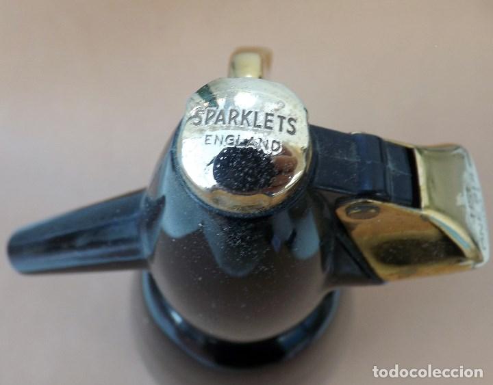 Botellas antiguas: SIFON RECARGABLE SPARKLETS BOC ENGLAND - Foto 4