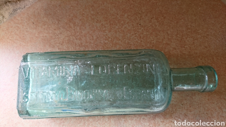 Botellas antiguas: Botella medicamento vitamina lorenzini - Foto 3