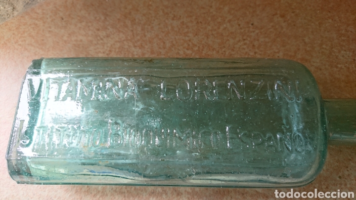 Botellas antiguas: Botella medicamento vitamina lorenzini - Foto 4