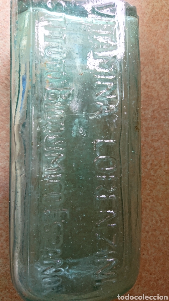 Botellas antiguas: Botella medicamento vitamina lorenzini - Foto 6