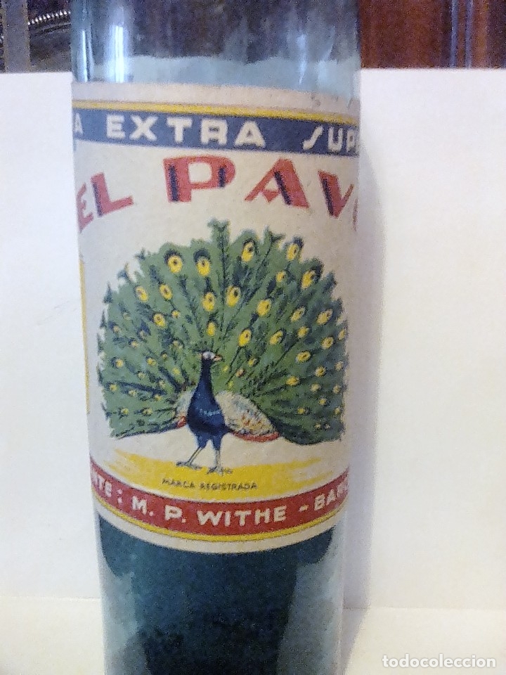 Botellas antiguas: Botella lej&iacute;a el pavo - Foto 2