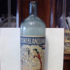 Botellas antiguas: BOTELLA LEJÍA LA MONTBLANQUINA. Lote 118935363