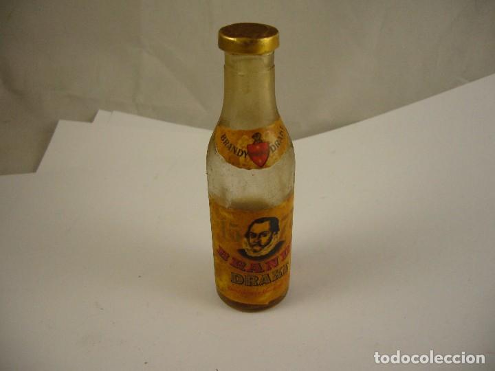 Botellas antiguas: BOTELLIN  DE COLECCION BRANDY DRAKE - Foto 1