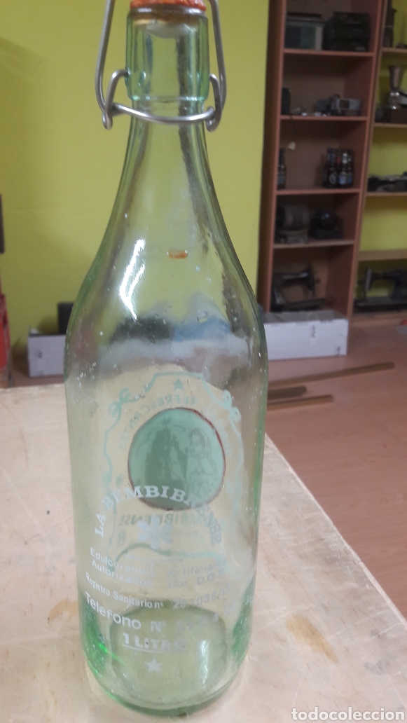 Botellas antiguas: Gasiosa La bembibrense - Foto 2