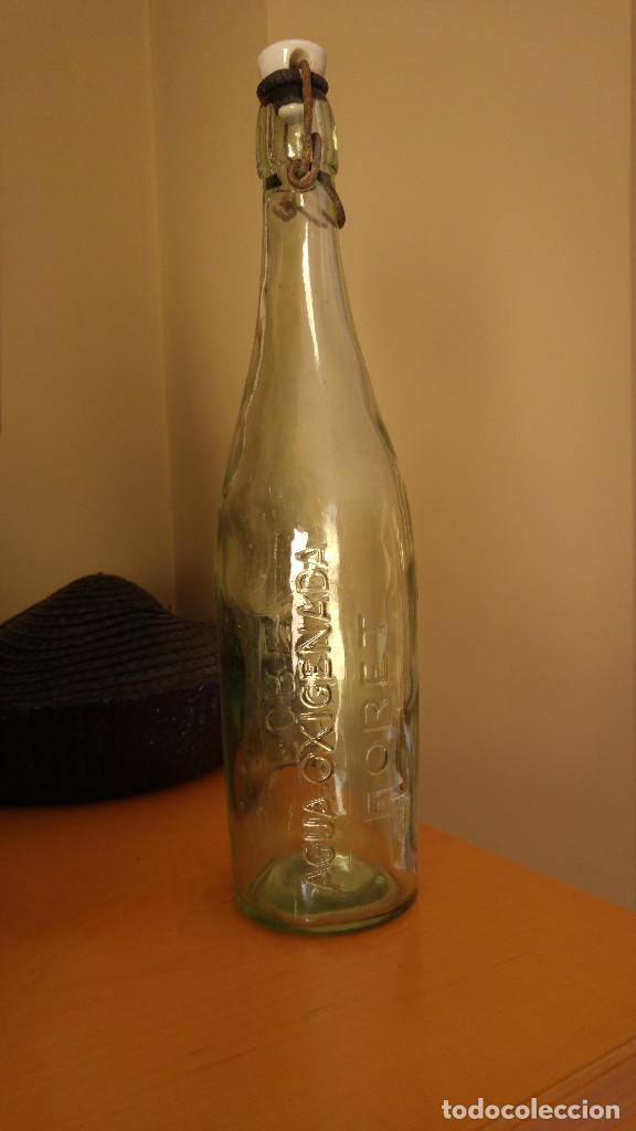 Botellas antiguas: BOTELLA AGUA OXIGENADA FORET. 1 LITRO - Foto 2