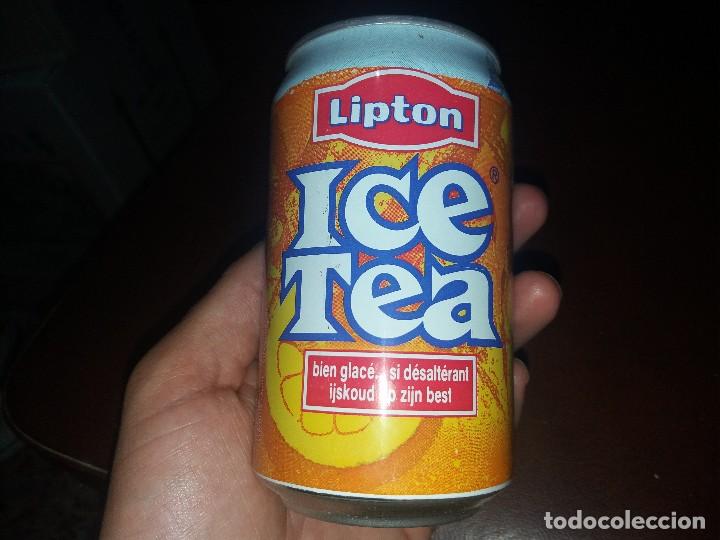 Botellas antiguas: Lata de refresco de LIPTON a&ntilde;o 1995 - Foto 1