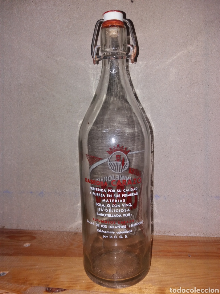 Botellas antiguas: Gaseosa CARAZO. - Foto 2
