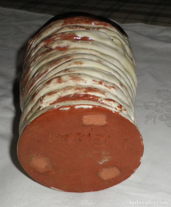 Botellas antiguas: botella de barro vidriada rara - Foto 2