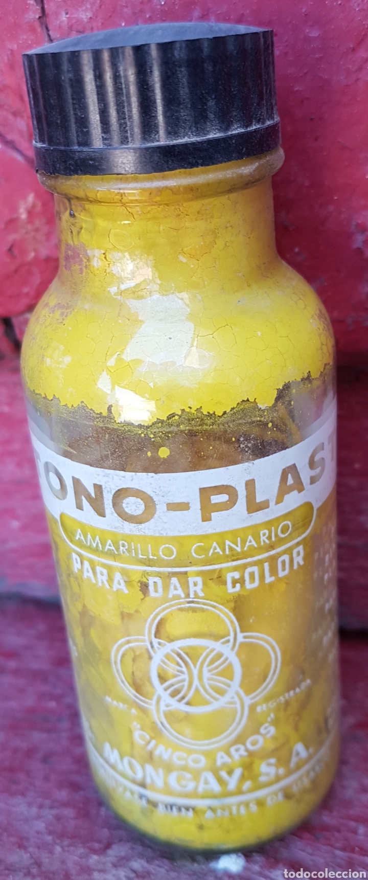 Botellas antiguas: Antiguo frasco Ono plast mongai - Foto 1
