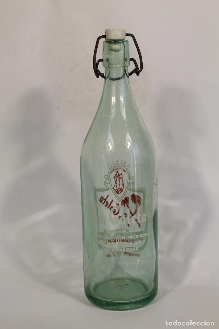 Botellas antiguas: botella de gaseosa la goleta - Foto 2