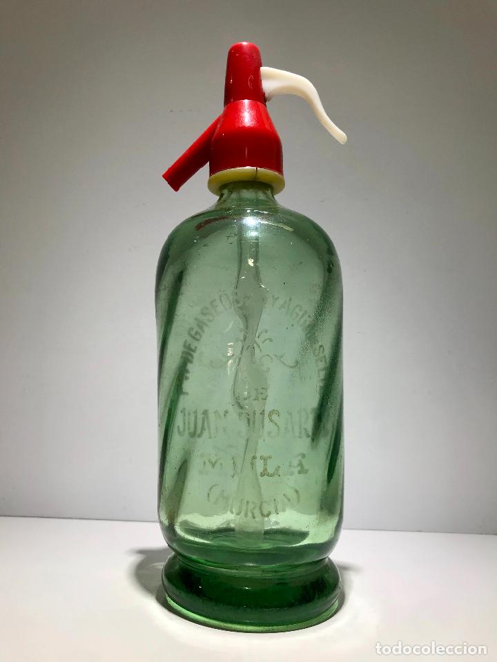 Botellas antiguas: ANTIGUO SIFON, JUAN SUSARTE, MULA ( MURCIA ). - Foto 1