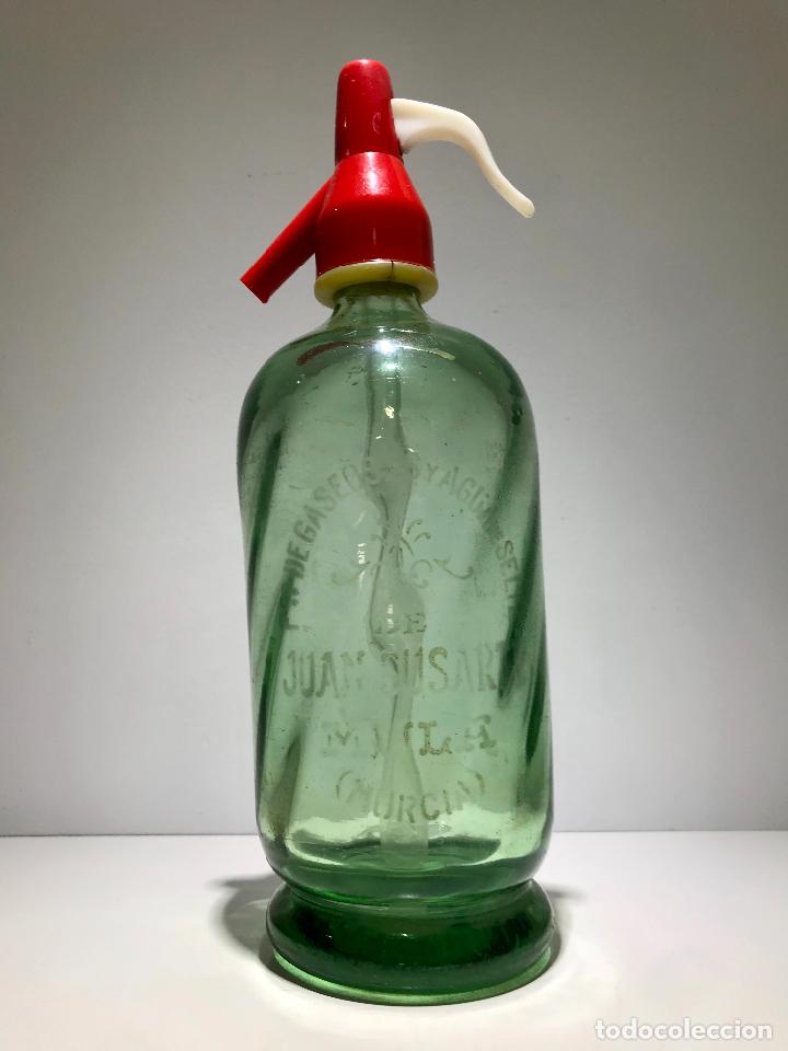 Botellas antiguas: ANTIGUO SIFON, JUAN SUSARTE, MULA ( MURCIA ). - Foto 3