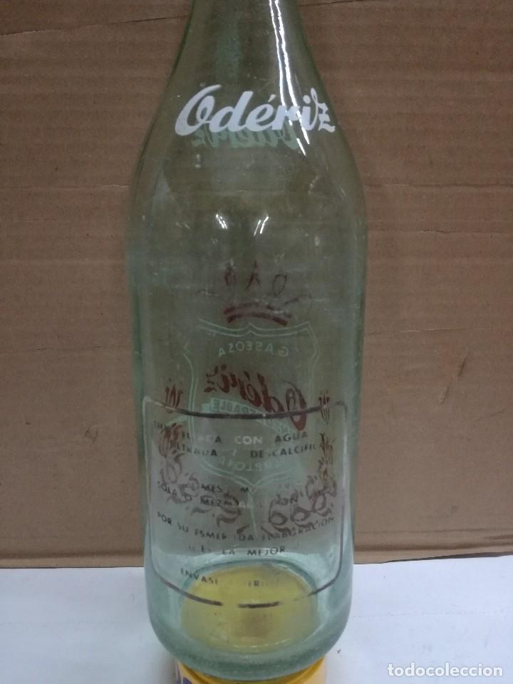 Botellas antiguas: BOTELLA DE GASEOSA OD&Eacute;RIZ (PAMPLONA) - Foto 1