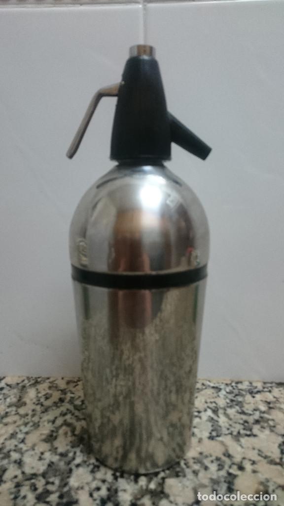 Botellas antiguas: SIFON METALICO - Foto 2