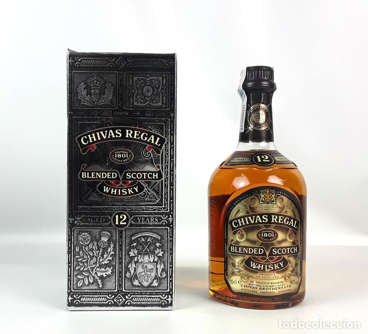 botella whisky. chivas regal 12. hermanos - Buy Antique on