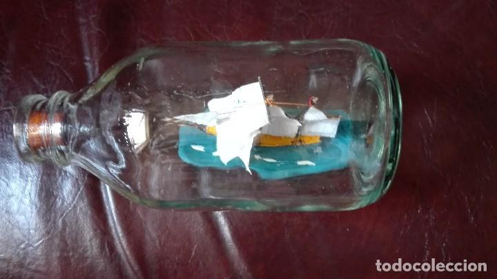 Botellas antiguas: Barco dentro de una botella Mallorca. - Foto 3