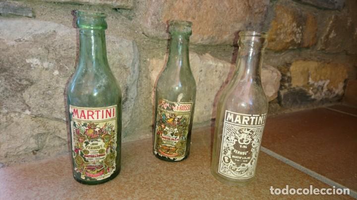 Botellas antiguas: Botellines Martini antiguos. - Foto 1