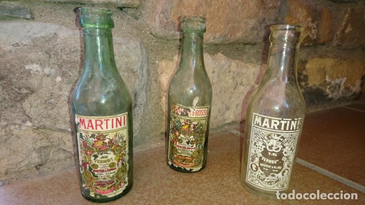Botellas antiguas: Botellines Martini antiguos. - Foto 2