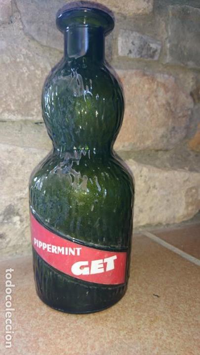 Botellas antiguas: Botella Pipermint GET - Foto 1