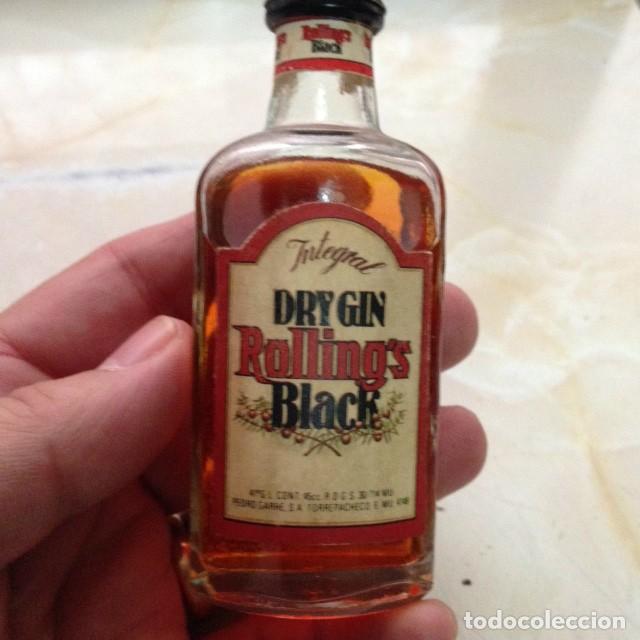 Botellas antiguas: Miniatura Dry Gin Rollings - Foto 1