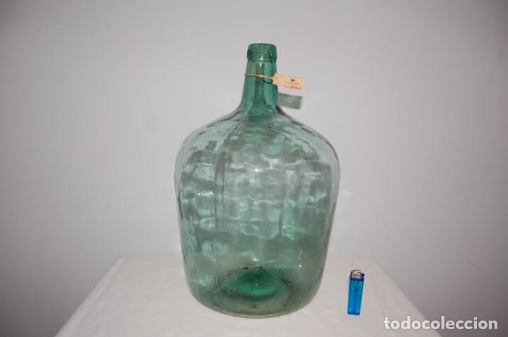 Botellas antiguas: Damajuana garrafas de cristal - Foto 2