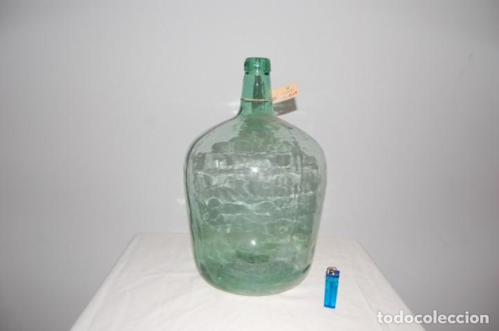 Botellas antiguas: Damajuana garrafas de cristal - Foto 2