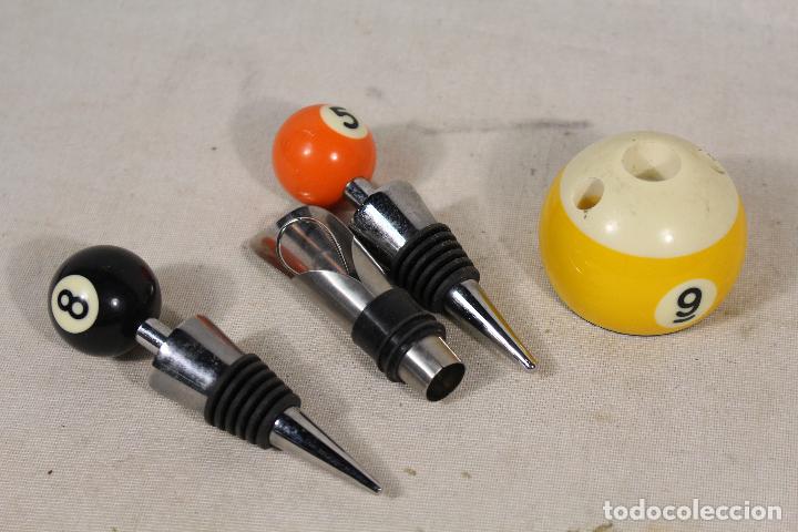 Botellas antiguas: tapones de3 botella - bolas de billar - Foto 3