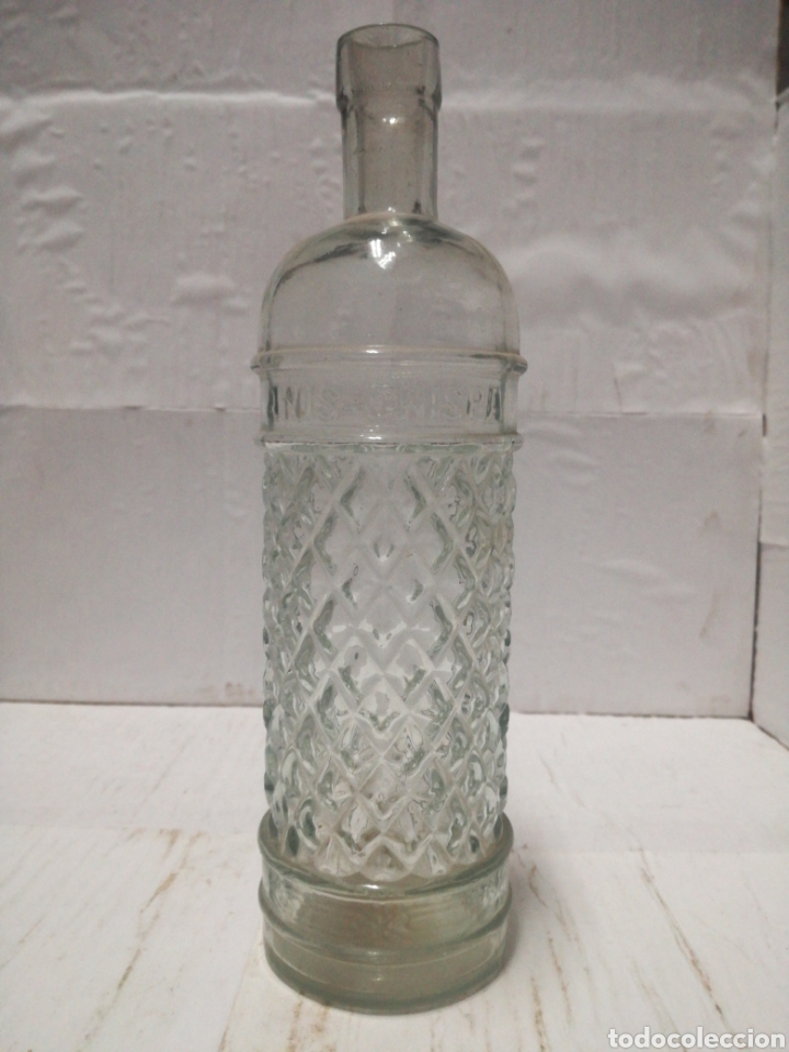 Botellas antiguas: Botella prensada de an&iacute;s chispa - Foto 2