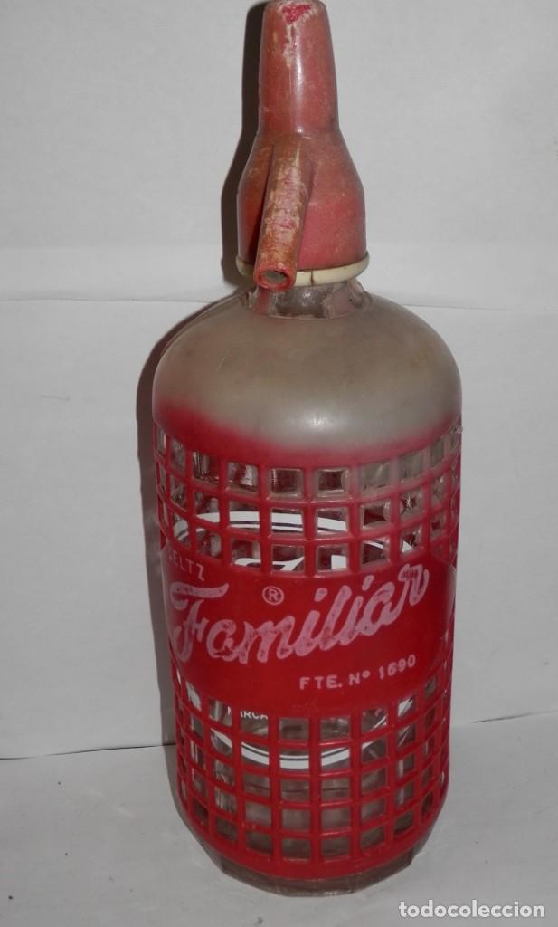 Botellas antiguas: SIFON DE LA MARCA FAMILIAR - Foto 1