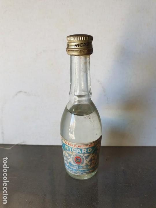 Botellas antiguas: Mini botellin ricard - Foto 1