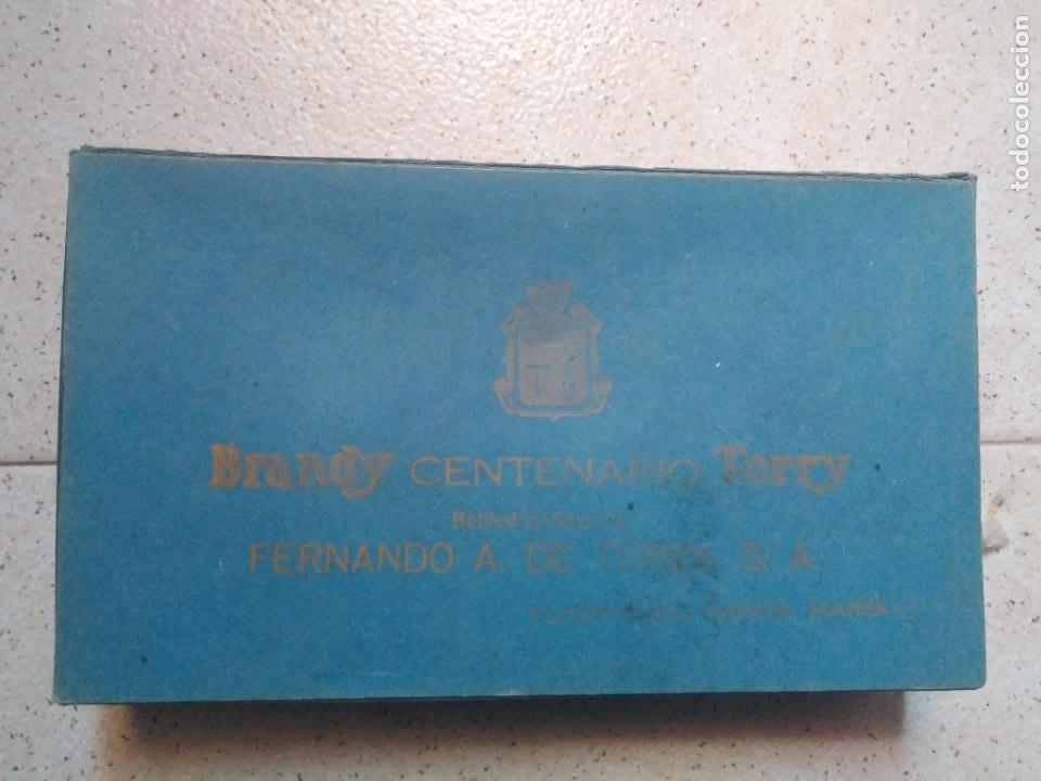 Botellas antiguas: Estuche miniaturas Brandy Terry - Foto 2