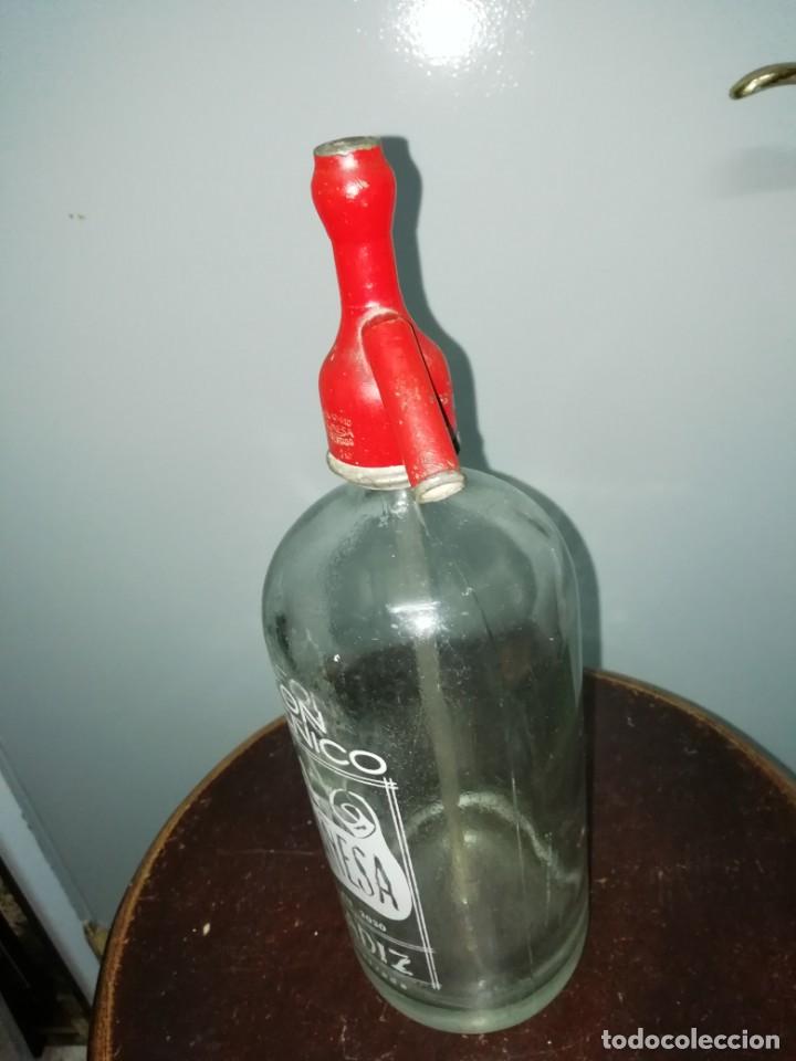 Botellas antiguas: sifon la monta&ntilde;esa cadiz - Foto 2