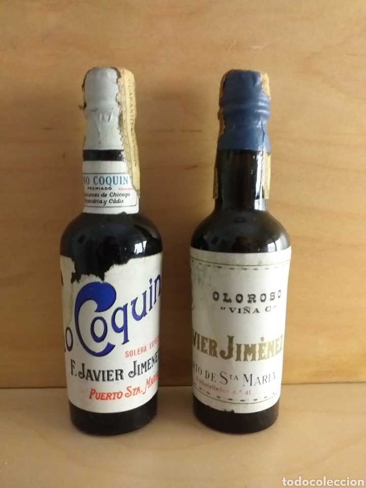 Botellas antiguas: Botellines Javier Jimenez - Foto 1