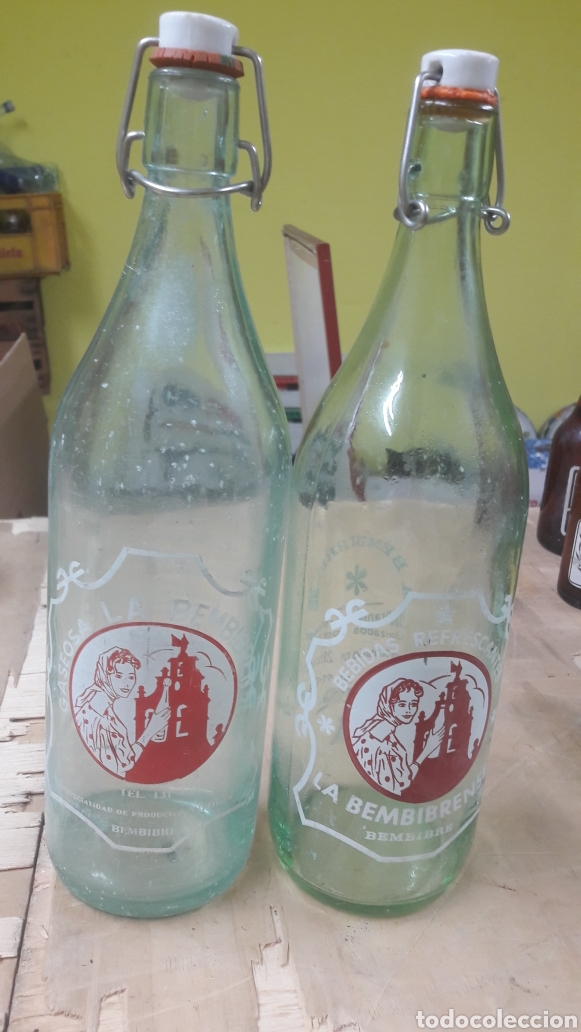 Botellas antiguas: Gaseosas Bembrinense Bembrive dos diferentes - Foto 1