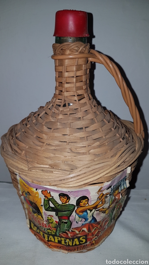Botellas antiguas: Botija damajuana quitapenas - Foto 1