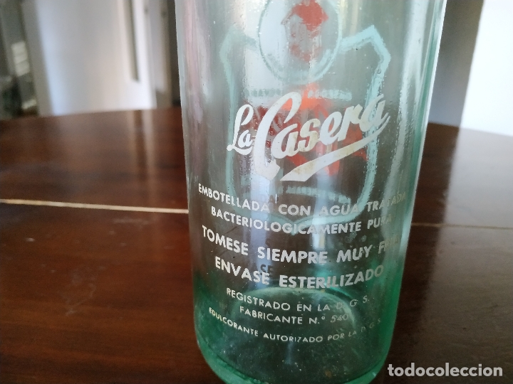 Botellas antiguas: BOTELLA DE GASEOSA LA CASERA ( 1 LITRO ) - Foto 4