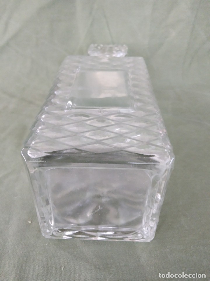 Botellas antiguas: BOTELLA DE CRISTAL TALLADO - Foto 7