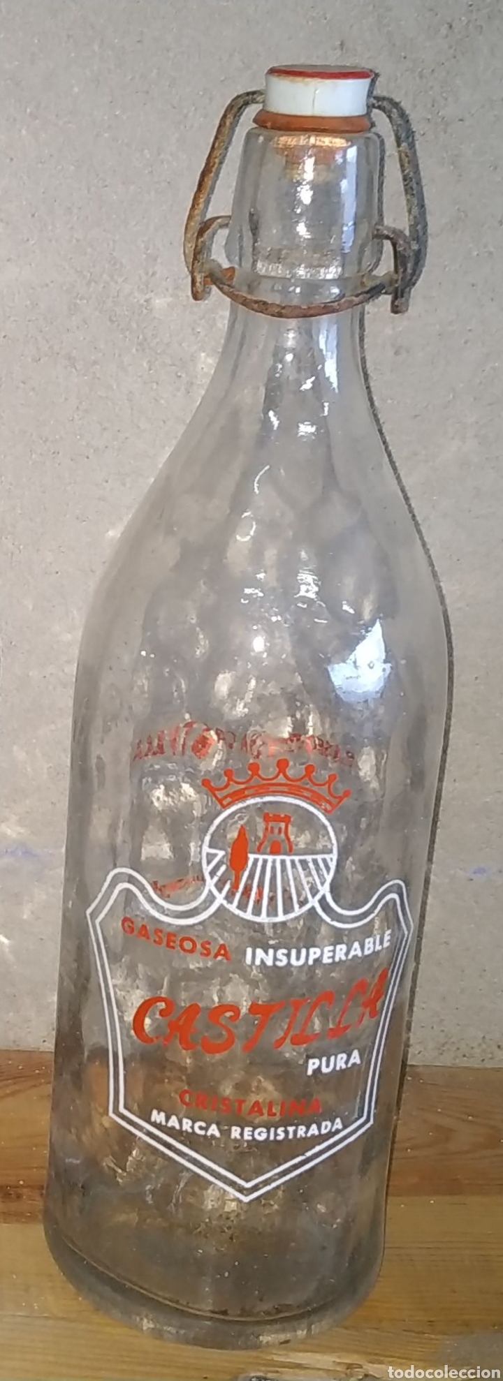 Botellas antiguas: Botella de gaseosa Castilla. - Foto 1