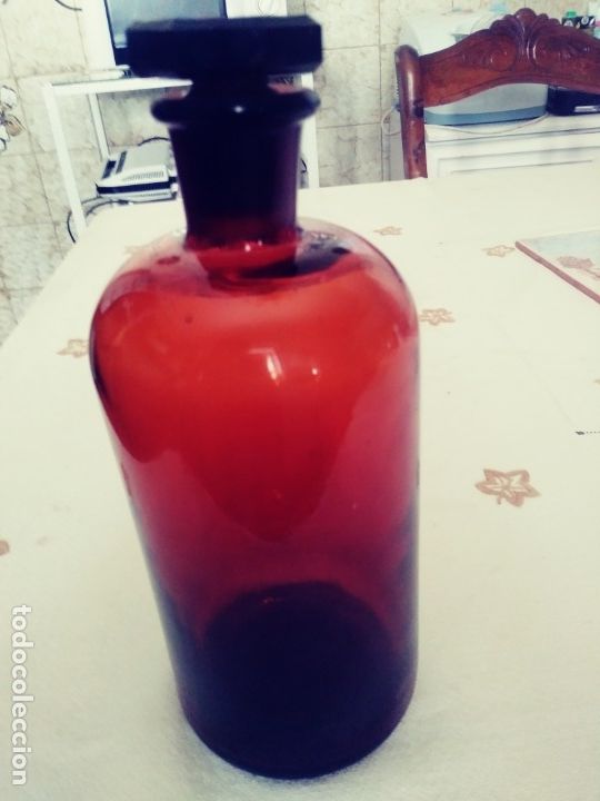 Botellas antiguas: Tarro de Laboratorio A&ntilde;os 50. - Foto 1