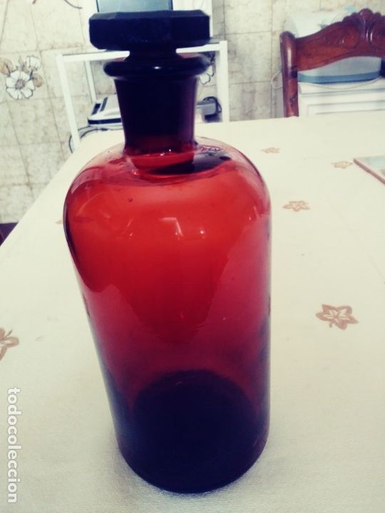 Botellas antiguas: Tarro de Laboratorio A&ntilde;os 50. - Foto 2