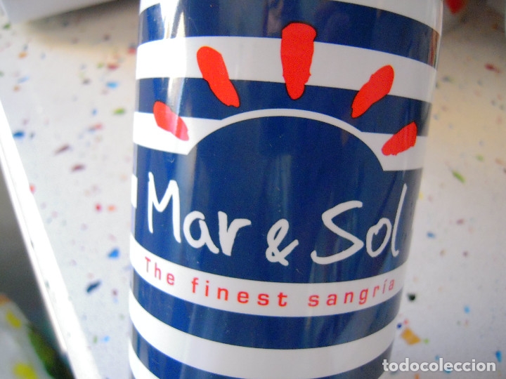 Botellas antiguas: Botella vac&iacute;a sangr&iacute;a Mar & Sol - Foto 4