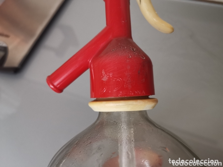 Botellas antiguas: BOTELLA SIF&Oacute;N CASA VIDAL GERONA - Foto 3