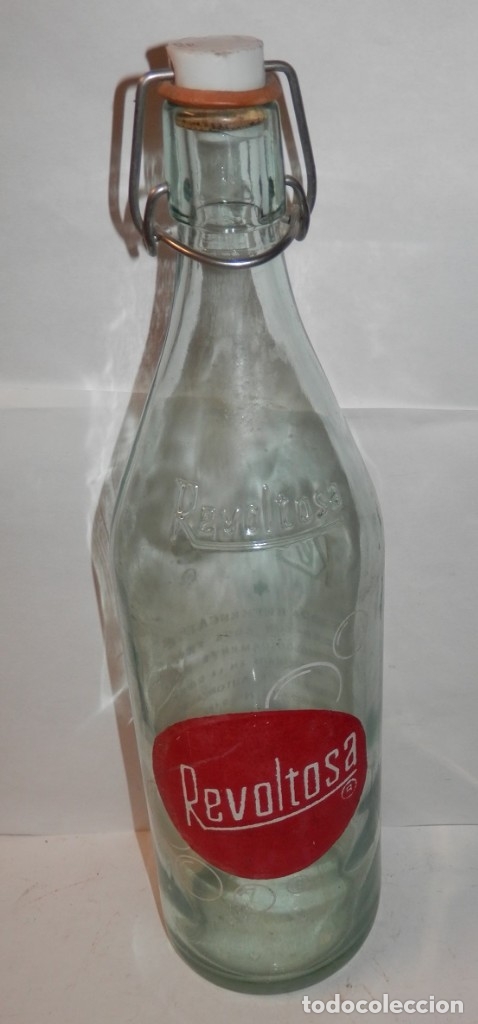 Botellas antiguas: BOTELLA ANTIGUA   REVOLTOSA - Foto 1