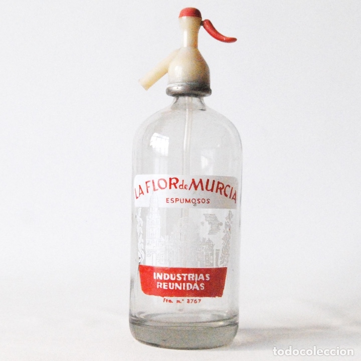 Botellas antiguas: SIF&Oacute;N - LA FLOR DE MURCIA - Foto 1