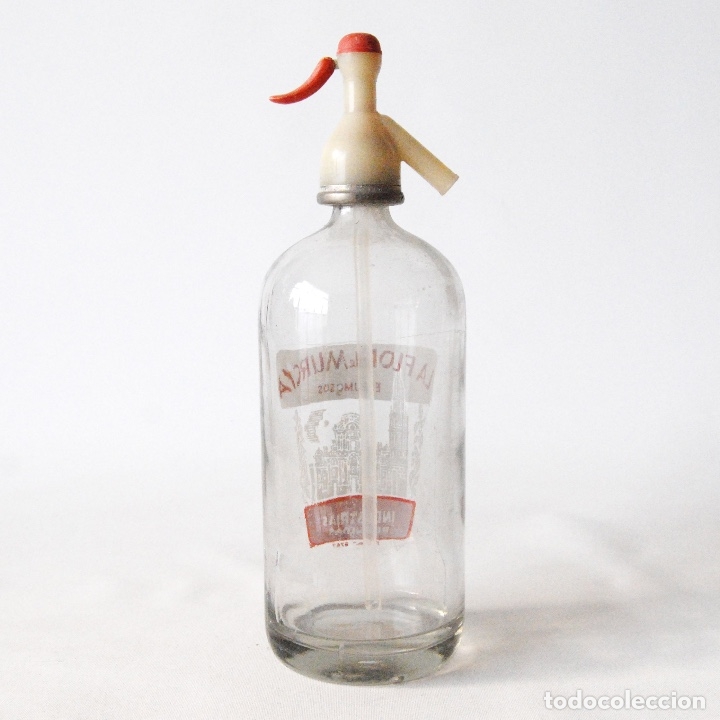 Botellas antiguas: SIF&Oacute;N - LA FLOR DE MURCIA - Foto 4