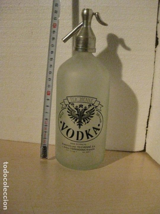 Botellas antiguas: SIFON MEDIO LITRO ** TEICHENNE -VODKA ** - Foto 1