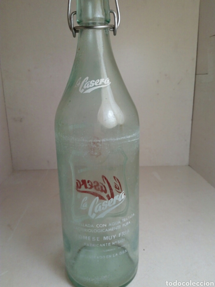 Botellas antiguas: BOTELLA GRANDE DE CASERA - Foto 2