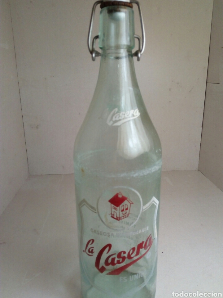 Botellas antiguas: BOTELLA GRANDE DE CASERA - Foto 1