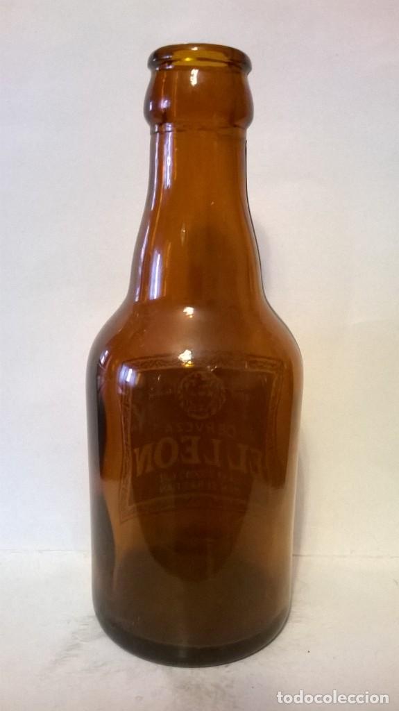 Botellas antiguas: Botella cerveza el Leon 1/5 - Foto 2