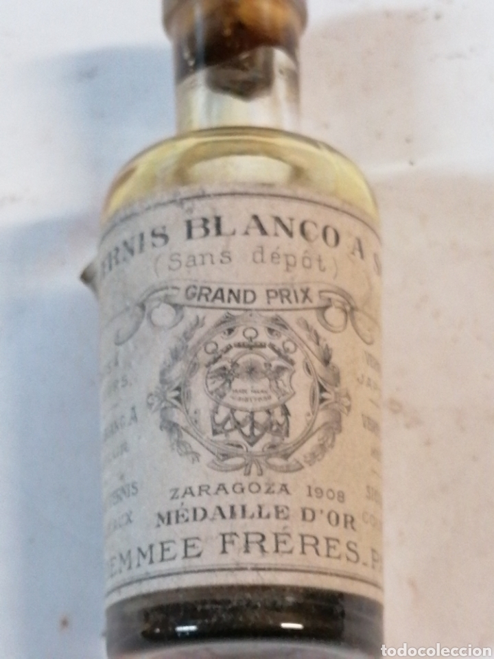 Botellas antiguas: Vernis Blanco A Sup - Foto 2